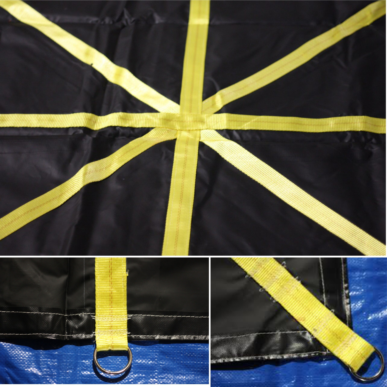 Heavy Duty PVC Snow Removal Tarp Canvas Construction Tarp