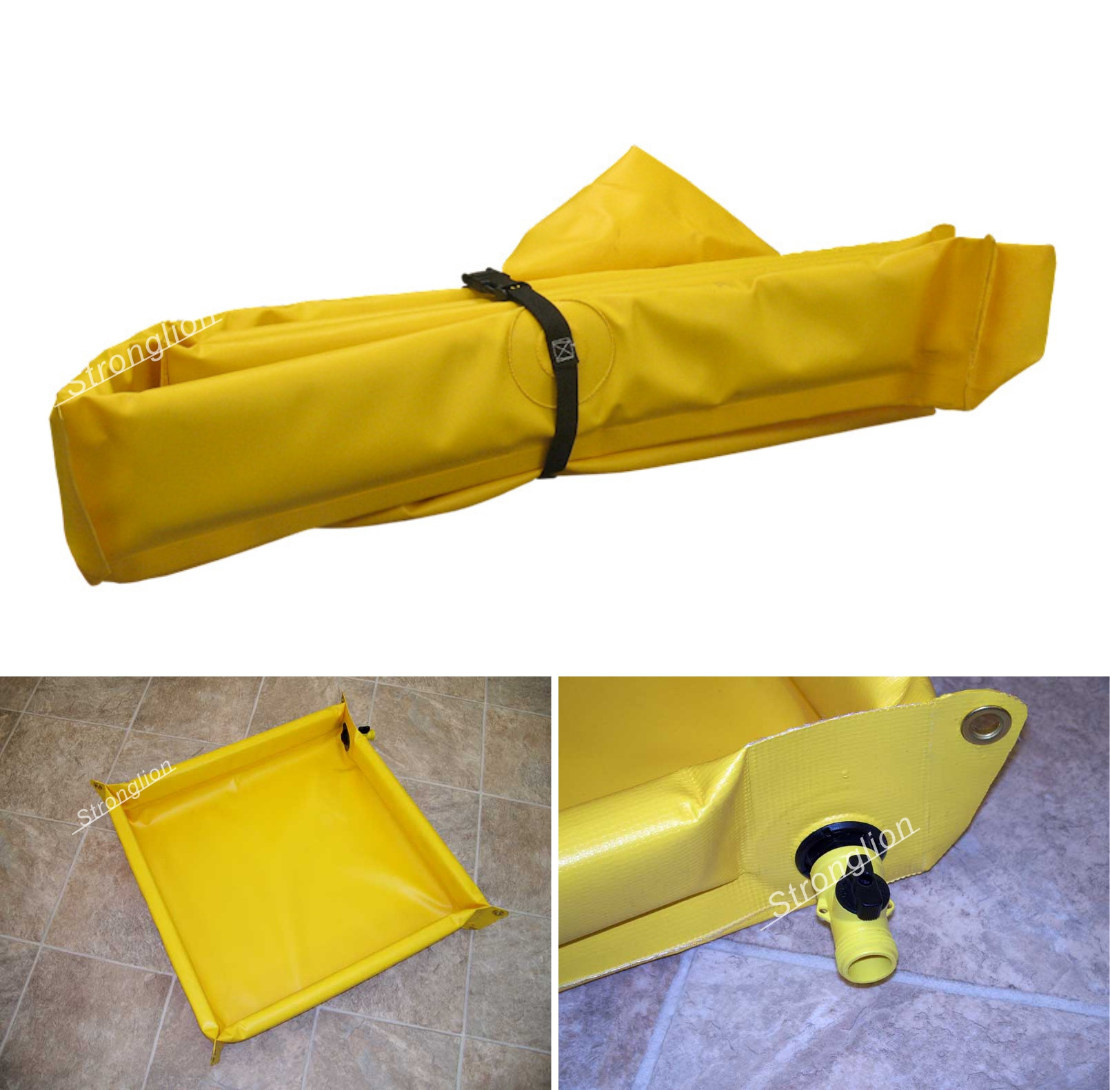 Portable & Collapsible Oil Spill Containment Berms