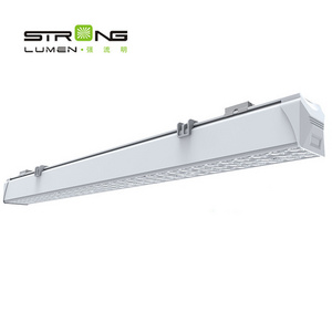 Super bright Suspending/Surface mounted 130lm/w led linear lighting fixture for supermarket warehouse linear light