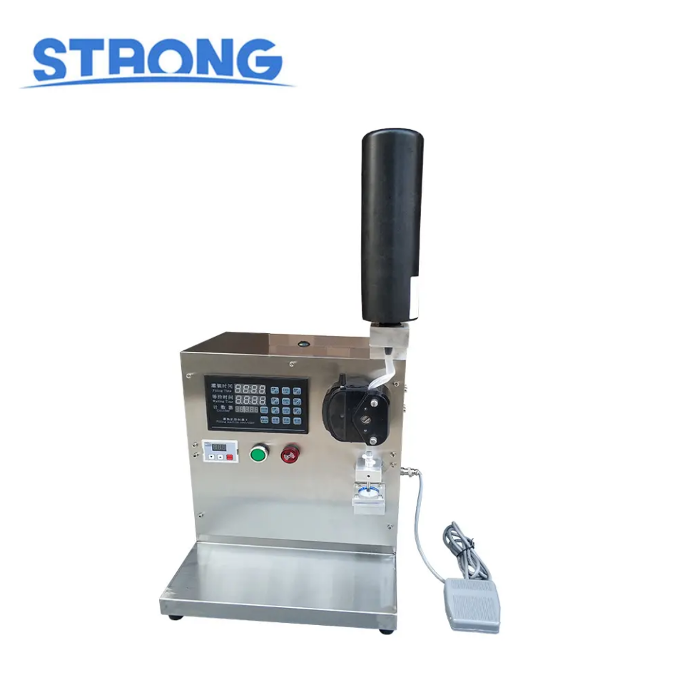 Small Semi-Automatic Liquid Filling Machine Nail Polish Glue Peristaltic Pump Filling Machine