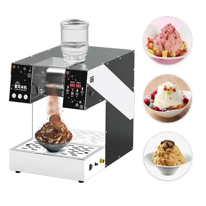 HZ-XHJ  Commercial Use Bingsu Machine Snow Ice Flake Korean Snow Cone Ice Cream Machine Ice and Snow Flower Machine