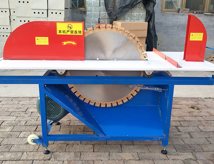 Engineering Automatic Dust Removal Lightweight Brick Foam Brick Cutting Machine Electric Bench Aerated Brick Cutting Machine