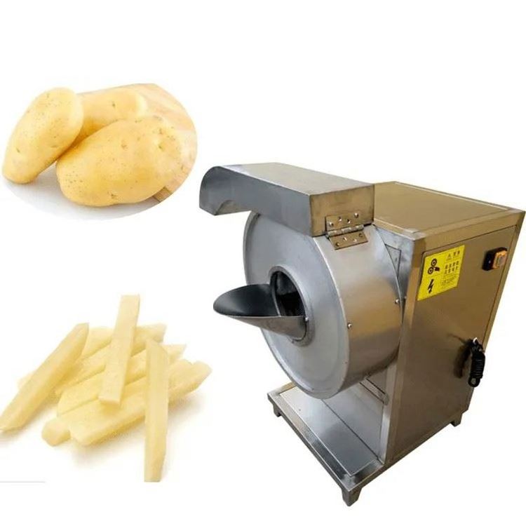 Automatic Chip Electric Potatoes Cutter Thin Crisps French Fries Strip Cube Peel Slicer Washing Peeling Potato Cutting machine