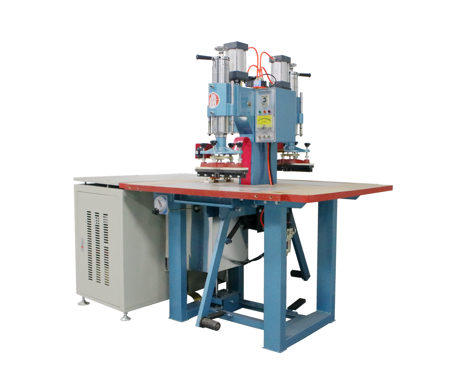 Double Station 5-8KW Double Head Pneumatic High Frequency Welding Machine for PVC Plastic Welding