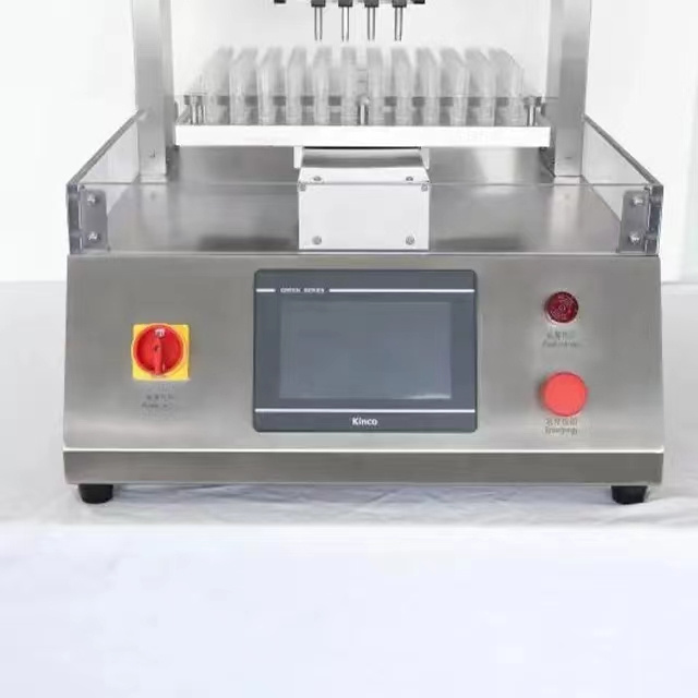 Automatic 4 Heads Perfume Tester Liquid Essential Oil Filling Machine with Ceramic Pump for Cosmetic Liquid Cream Filler