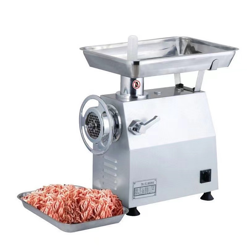 Electric Full Stainless Meat Mincer with Sausage Filler Meat Strips Cutting Big Capacity Beef Mutton Roll Pork Meat Grinder