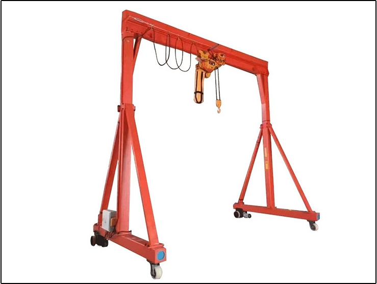 Construction Mobile Portable 3 Tons 5 Tons Gantry Crane Workshop Outdoor Small Electric Hoist Height Adjustable Gantry Crane