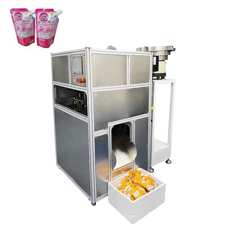 Spout Bag Filling Capping Machine Automatic Liquid Detergent Juice Sauce Paste Doypack Capping And Spout Pouch Filling Machine