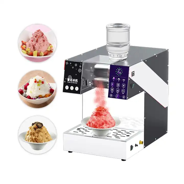 HZ-XHJ  Commercial Use Bingsu Machine Snow Ice Flake Korean Snow Cone Ice Cream Machine Ice and Snow Flower Machine