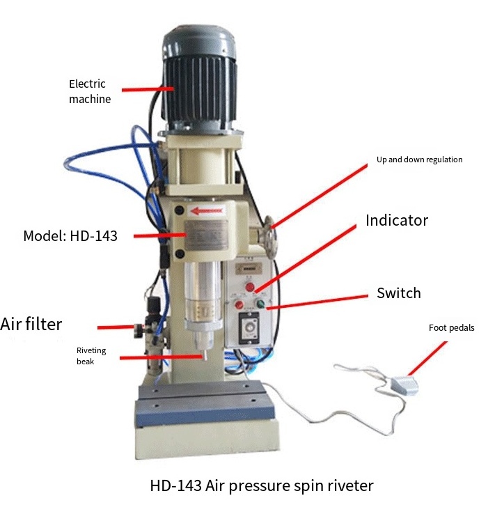 Rivet Press Machine  Air Pneumatic Hydraulic Aluminium Solid Ball Bearing Machinery Industry Brake Lining Rivet Press Machine