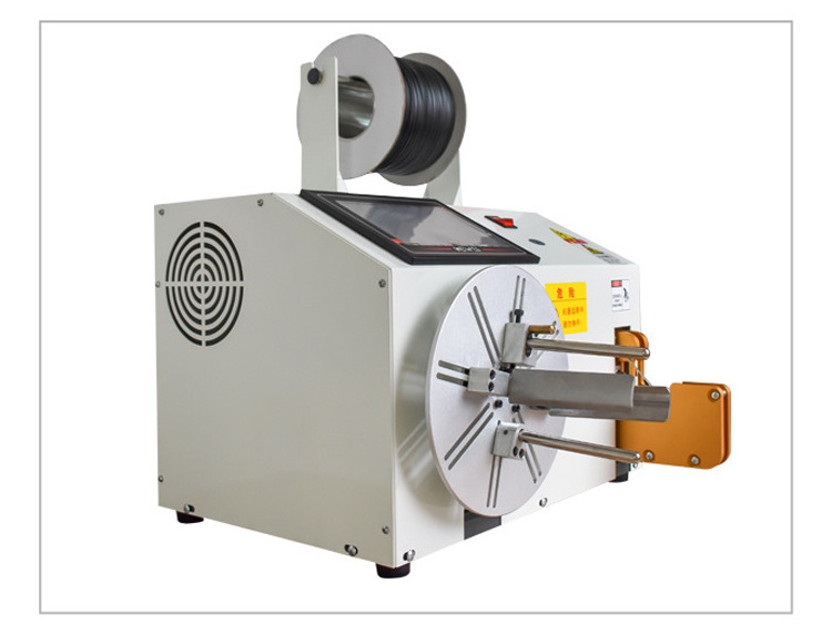 Automatic Electric Data Wire Power Cable Coiling Winding And Tying Binding Banding Machine