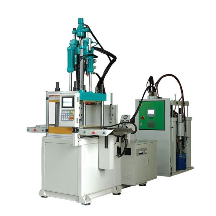 120T Liquid Silicone Injection Molding Machine Polyurethane Rubber Wheel Overmolding Vertical Injection Molding Machine