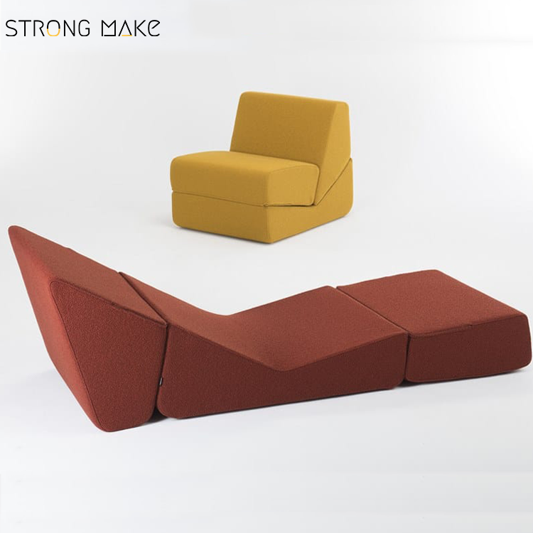 Multifunctional Modern Luxury Daybed Floor Lazy Sofa Foldable Recliner Chair Chaise Lounge Folding Sofa Bed For Living Room