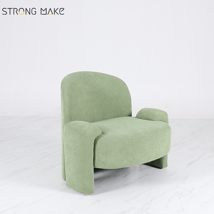 Occasional Chair Green Leisure Home Living Room Single Sofa Modern Luxury Relax Velvet Lounge Accent Chairs With Ottoman