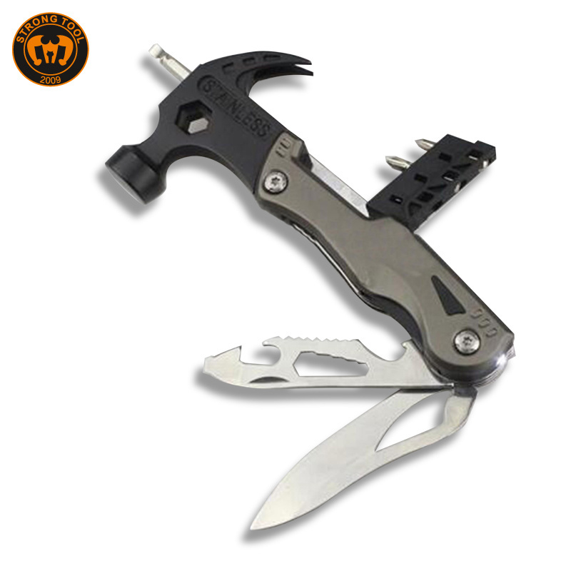 High Quality Small Size Hammer Tool Stainless Steel Outdoor Camping Claw Multi Hammer