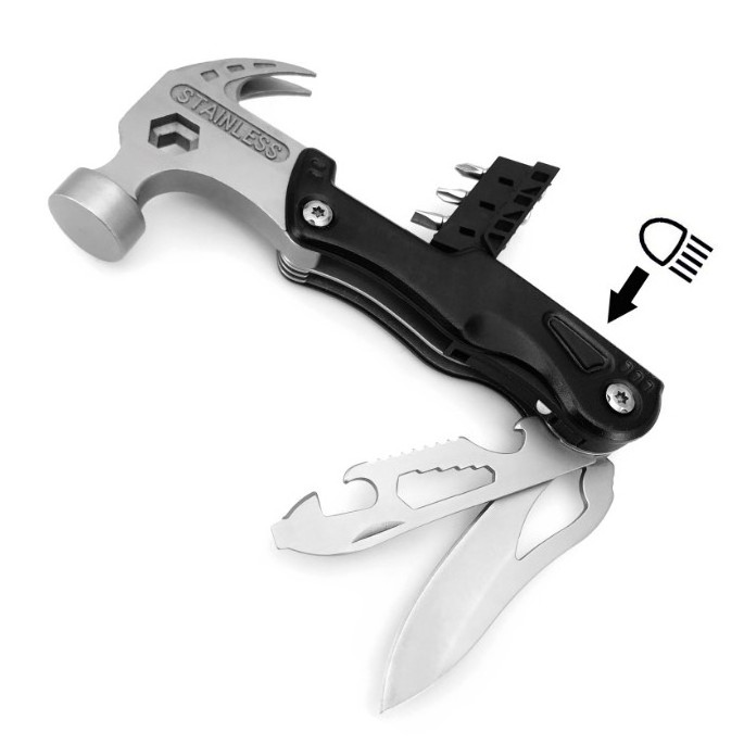 High Quality Small Size Hammer Tool Stainless Steel Outdoor Camping Claw Multi Hammer