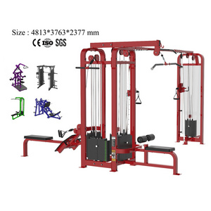 Commercial Gym Fitness cable crossover machine Multi Station Functional Trainer Smith Lat Pull Down Strength Training Machine