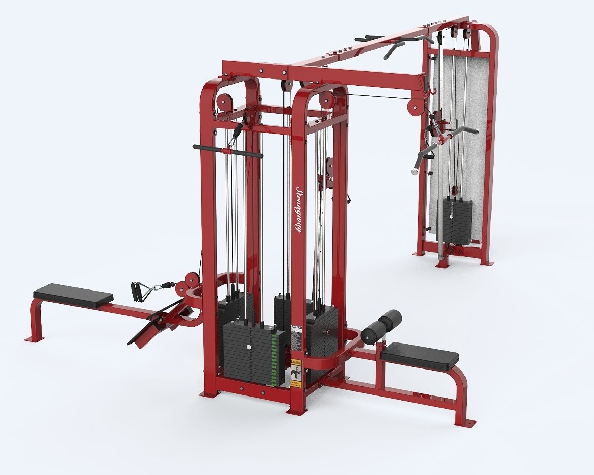 Commercial Gym Fitness cable crossover machine Multi Station Functional Trainer Smith Lat Pull Down Strength Training Machine