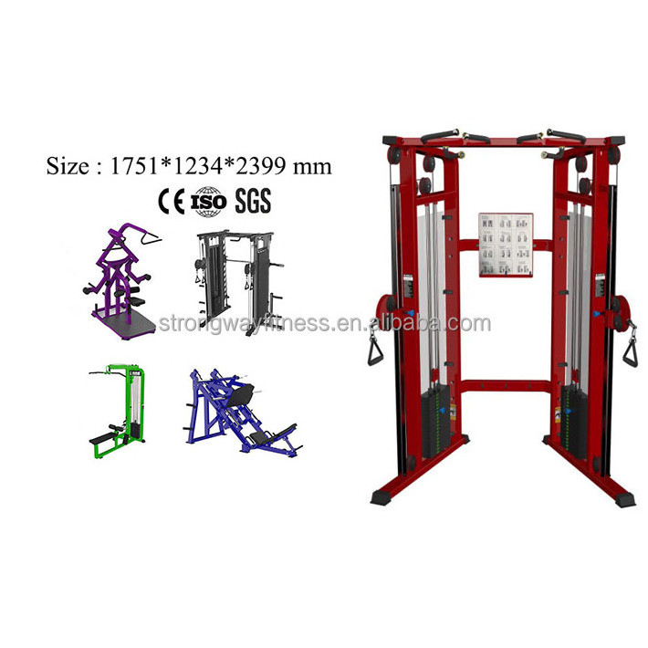 Commercial gym equipment multi station functional trainer Fitness Equipment  Cable Crossover machine