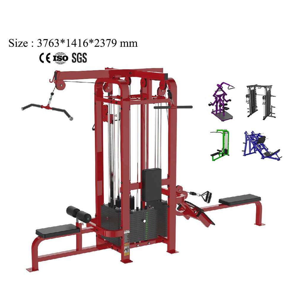 Commercial Gym Fitness cable crossover machine Multi Station Functional Trainer Smith Lat Pull Down Strength Training Machine