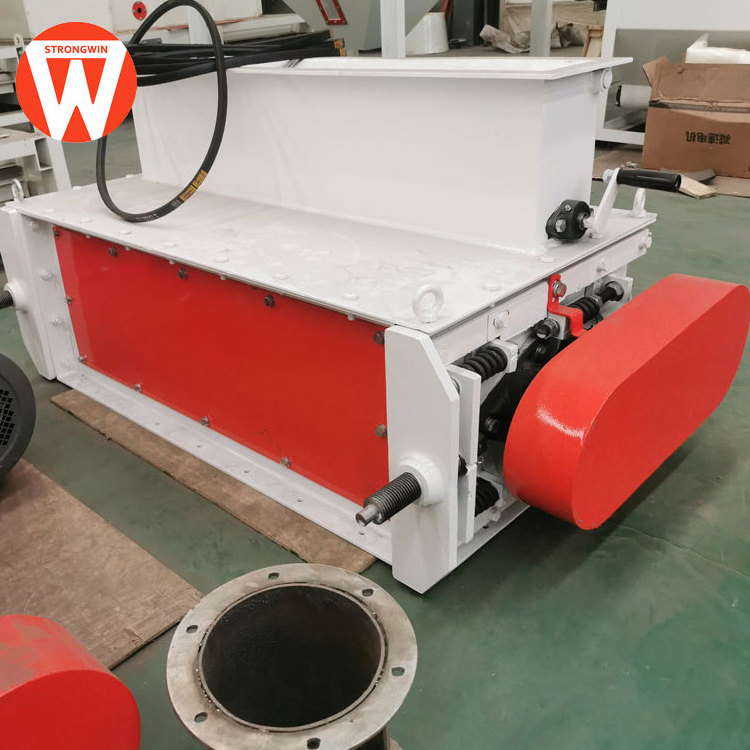 Double roller fish feed pellet crumble machine