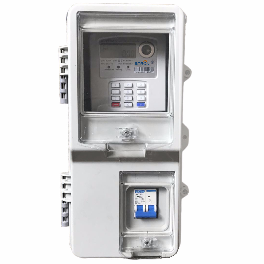 Indoor/Outdoor Waterproof Single Phase Prepayment Electricity Energy Meter Box/Enclosure