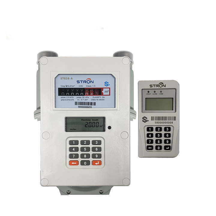 Sales well G1.6 G2.5 G4 STS Lora-rf Wireless remote Control Prepaid Smart Gas Meter