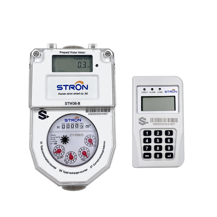 15-25mm STS Remote Wireless Split Prepayment Water Meter With CIU