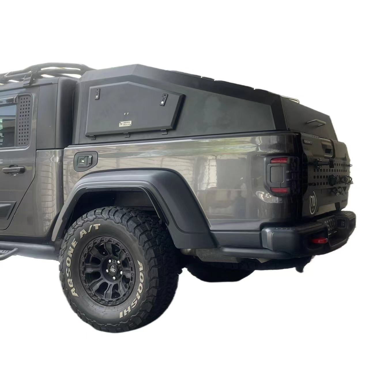 High Quality Car Exterior Parts Pickup Truck Black Steel Hardtop Canopy for Jeep Gladiators