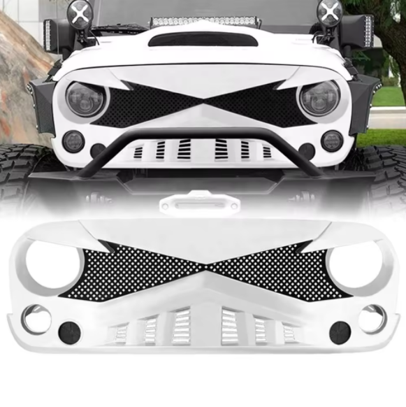 Auto Parts Front Bumper Grill Black Grille Car Front Grill for Wrangler jk 2007-2017