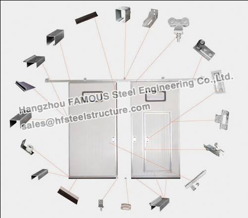 Widely used industry sliding door for steel workshop and warehouse