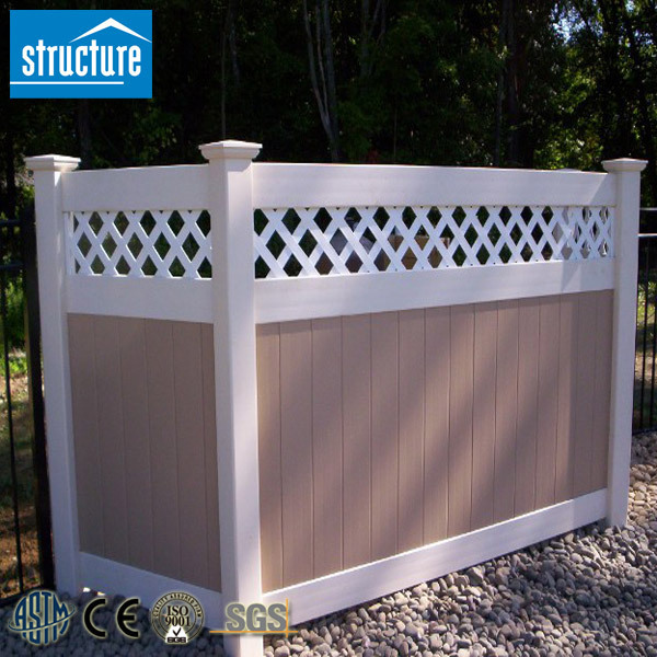 High Quality White/Black/Gray Vinyl Privacy Fence Factory