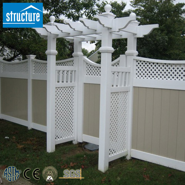 High Quality White/Black/Gray Vinyl Privacy Fence Factory