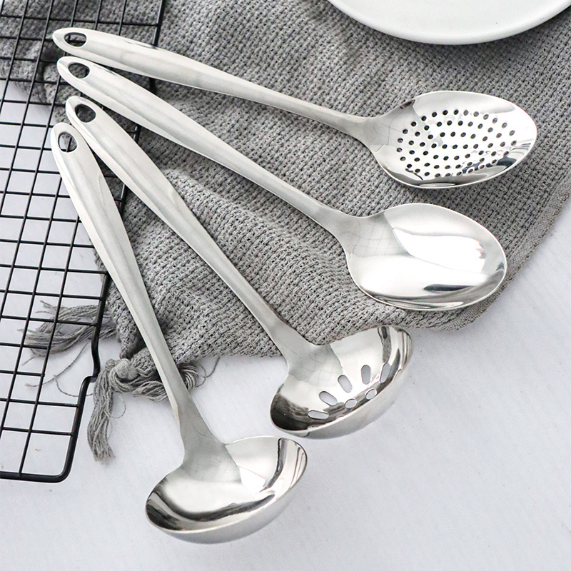 201 Kitchenware stainless steel kitchen utensils skimmer ladle Serving set Salad set Cooking Tools