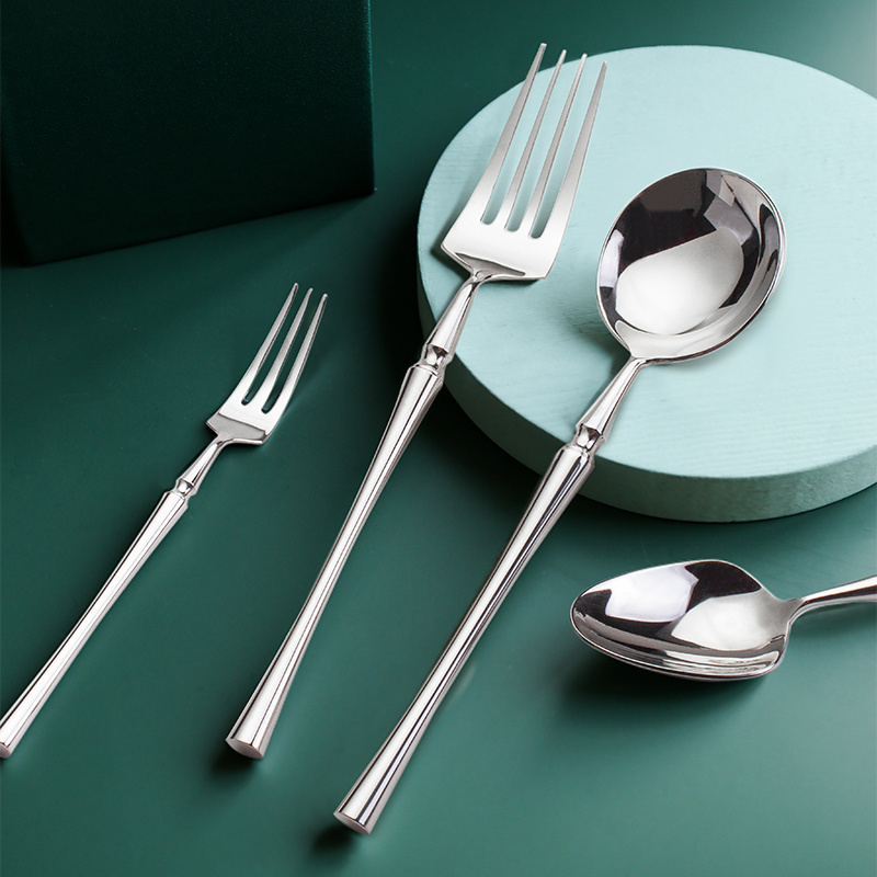 Gold Silverware Bulk Custom Fork And Knife Spoon Stainless Steel Luxury 4 Piece Cutlery Set