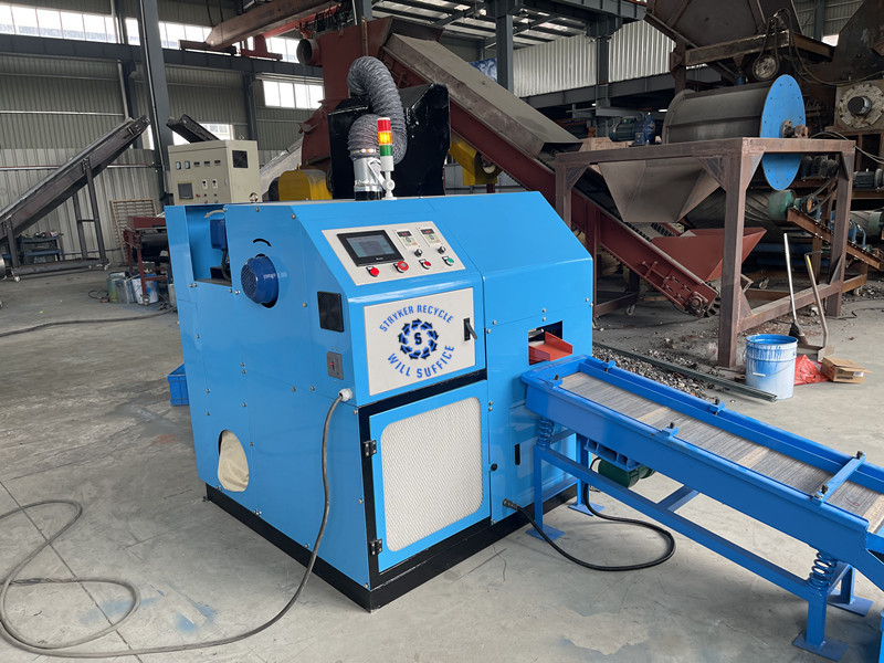 How to process a large number of waste cable wires in one time use ST-06 copper granulator and crusher recycling machine