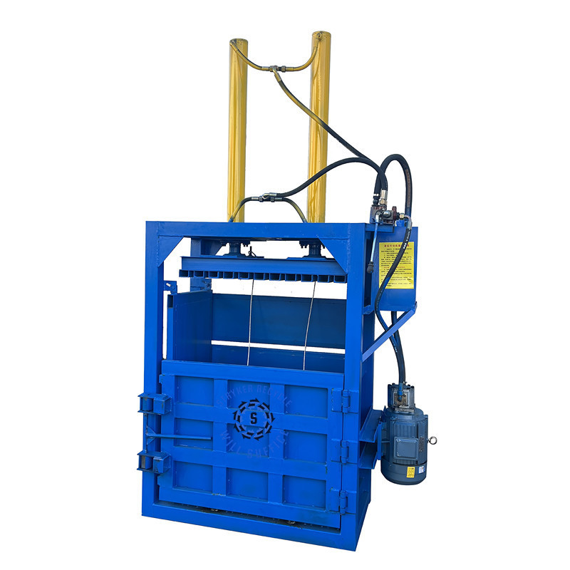 CE Vertical Type Waste Plastic Baler Paper Old Cloth Bailing Machine on Sale