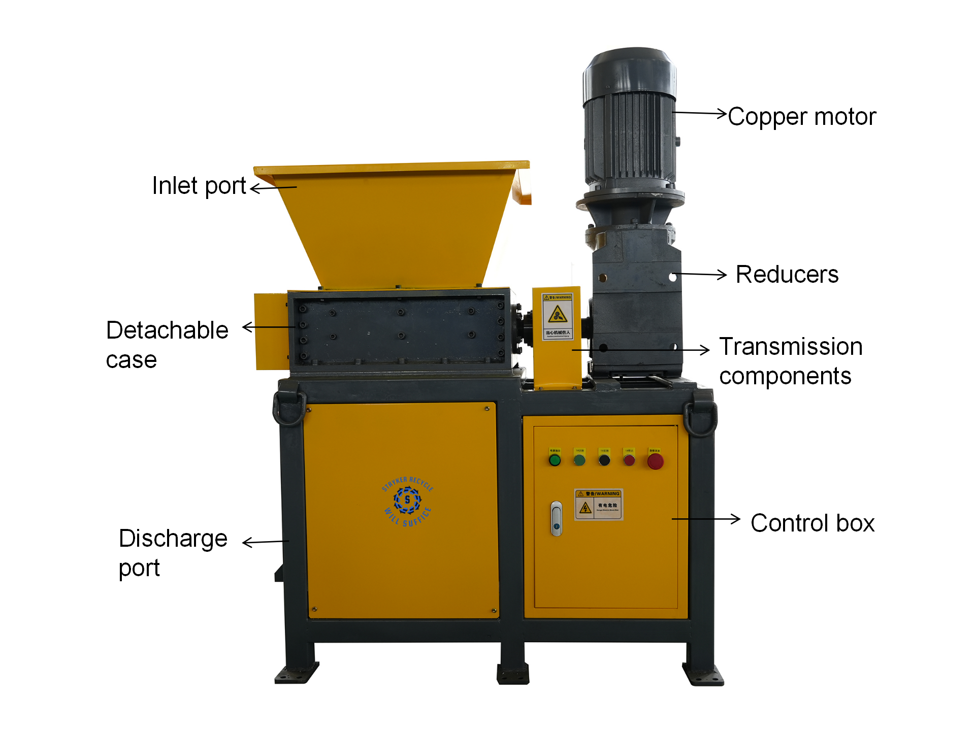 High quality electric cabbage paper shredder parts scrap metal shredder machine wood pallet shredder