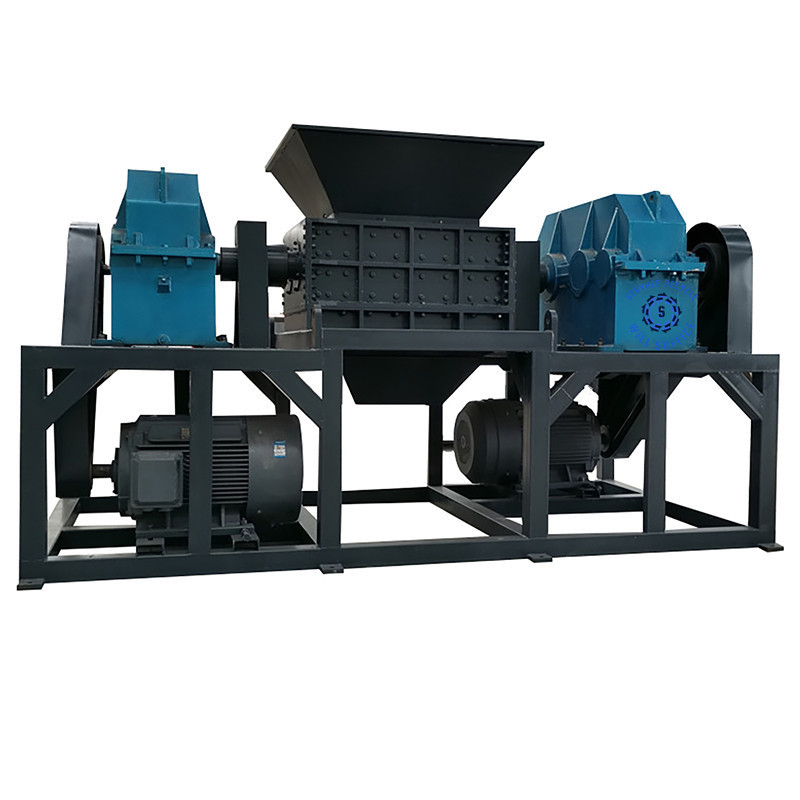 Hot Sale Industrial Cardboard Double Shaft Shredder/waste Wood Pallet Double Shaft Shredder