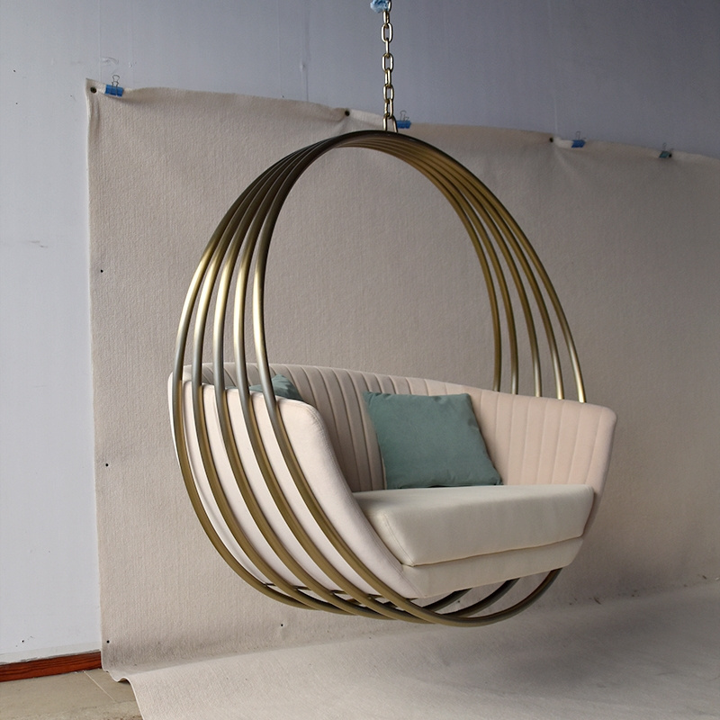 Swing chair bedroom home indoor hanging balcony hanging chair sleeping hammock princess hanging basket stainless steel lounge ch