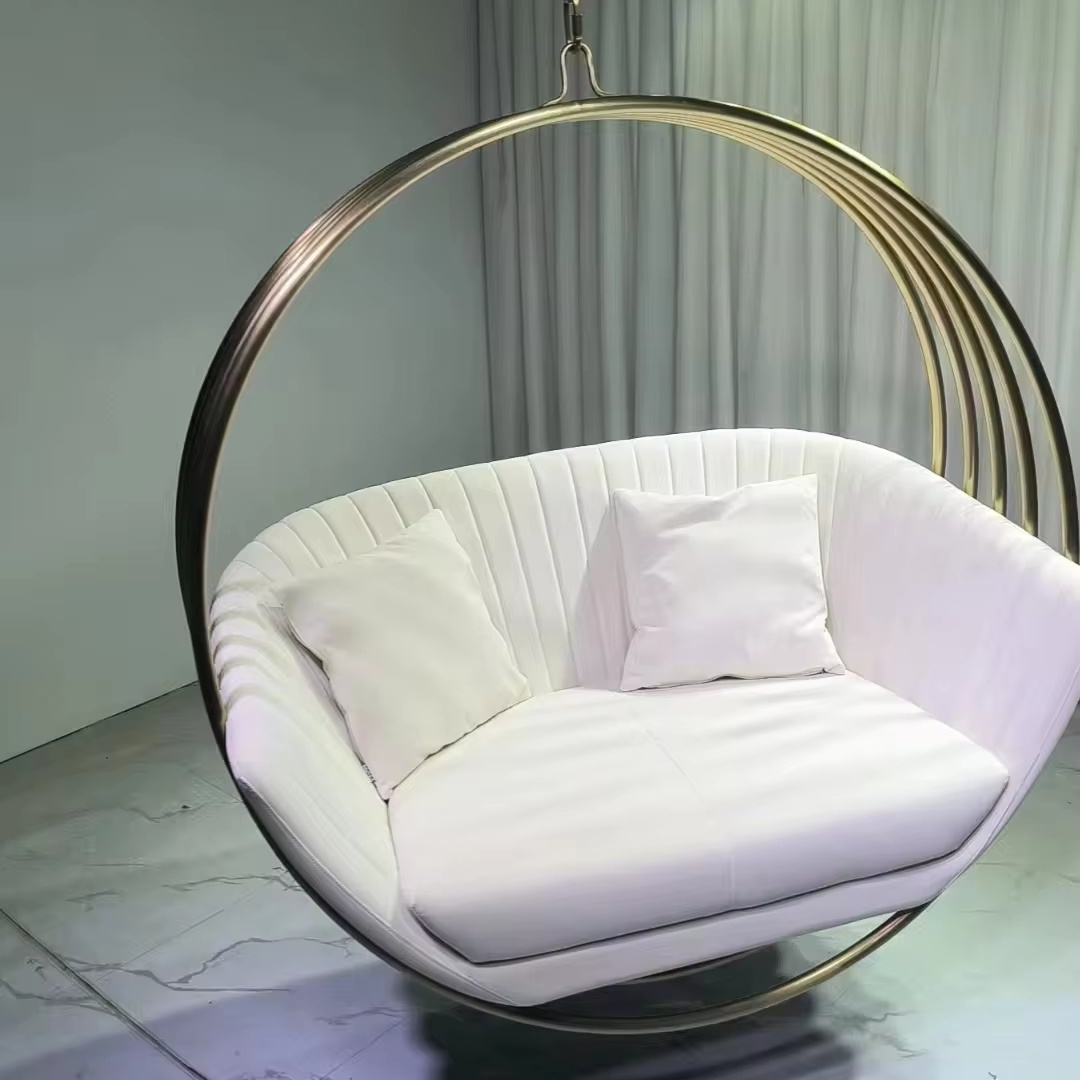 Swing chair bedroom home indoor hanging balcony hanging chair sleeping hammock princess hanging basket stainless steel lounge ch