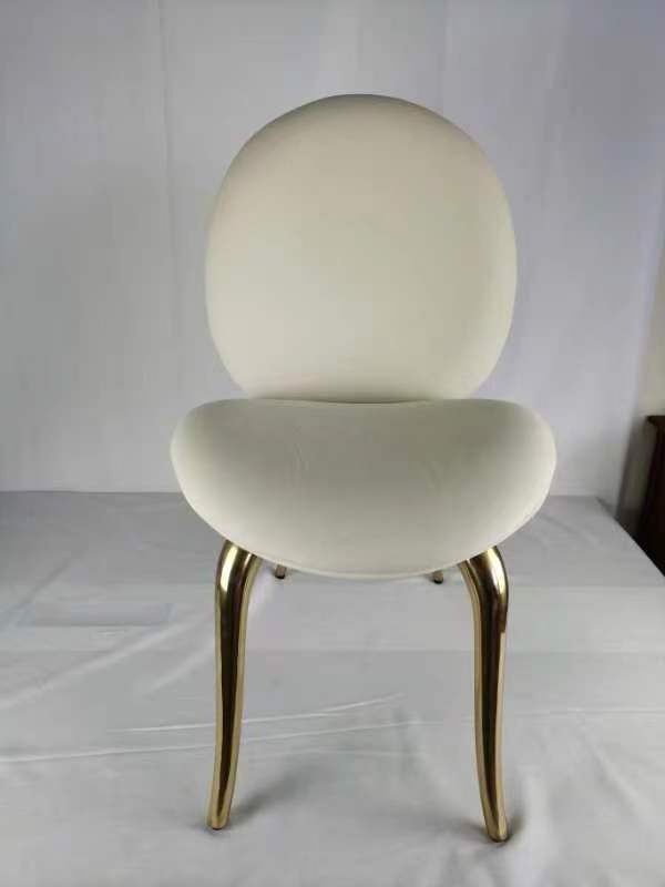 Luxury modern design furniture chairs for dinning room elegant brass leg lion knocker velvet fabric dinning chair