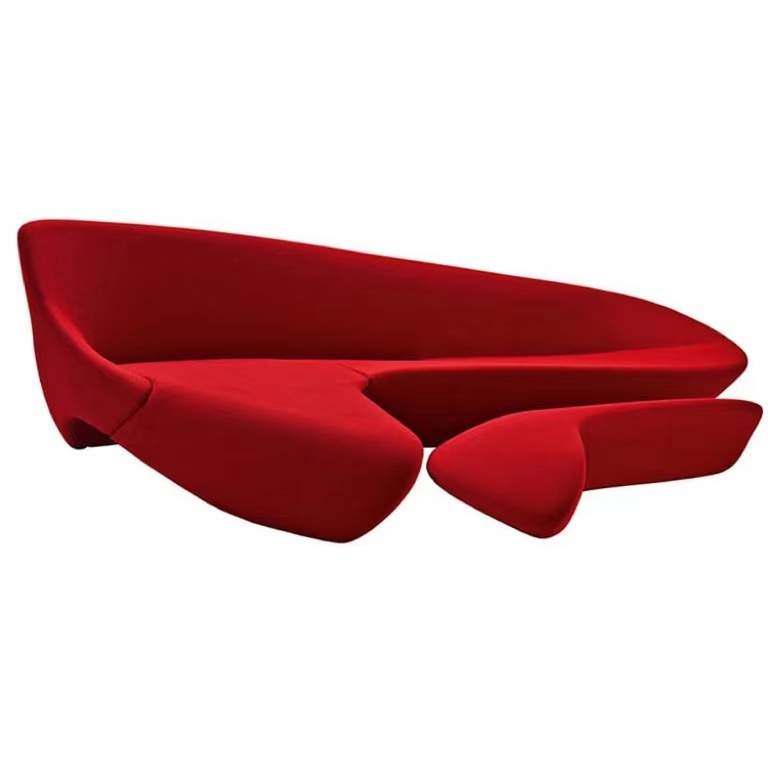 Italian Design Moon Sofa Irregular Shaped Creative Art Zaha Fiberglass Moon sofa Living Room Furniture