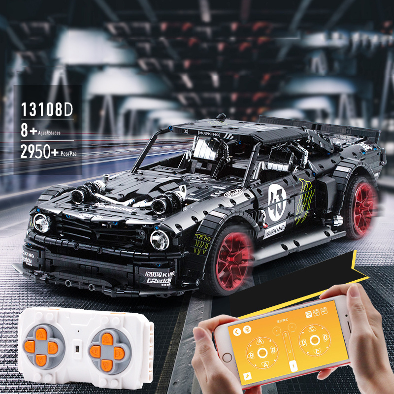 Mould King 13108d App RC Technic Motor Car Ford Hoonicorn MOC-22970 klemmbaustein spielzeug MOC Bricks baustein sets