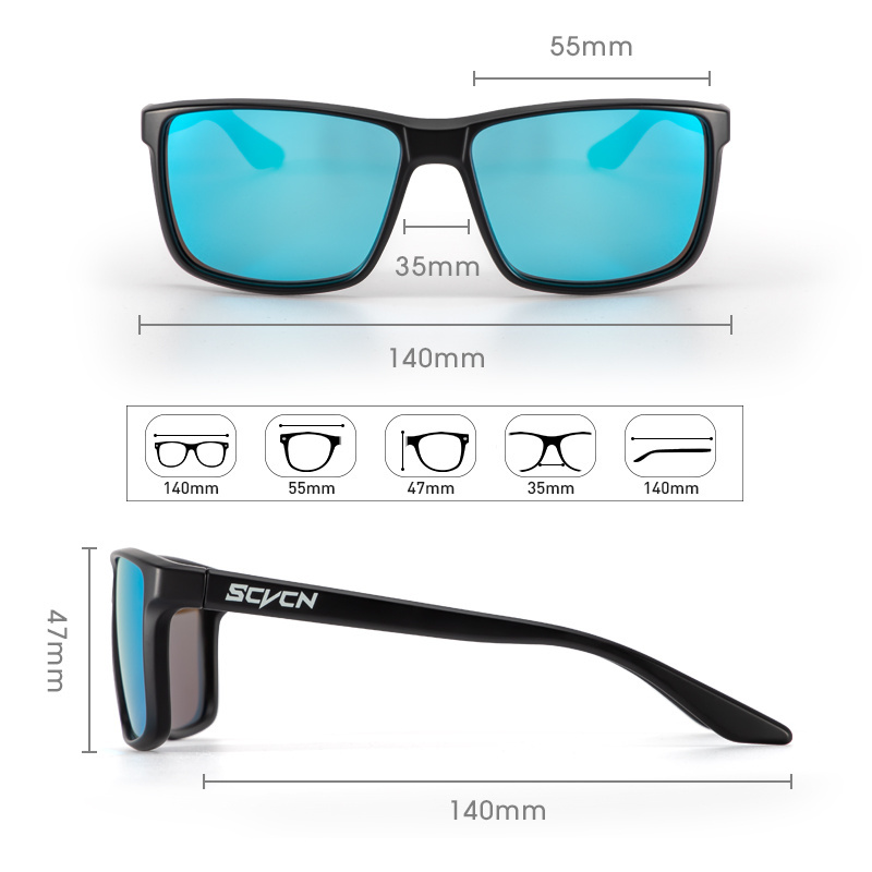 Floating Frame PC Lens Sunglasses Polarized Fishing Surfing Water Light Weight Sports Glasses Men's Sunglasses Driving