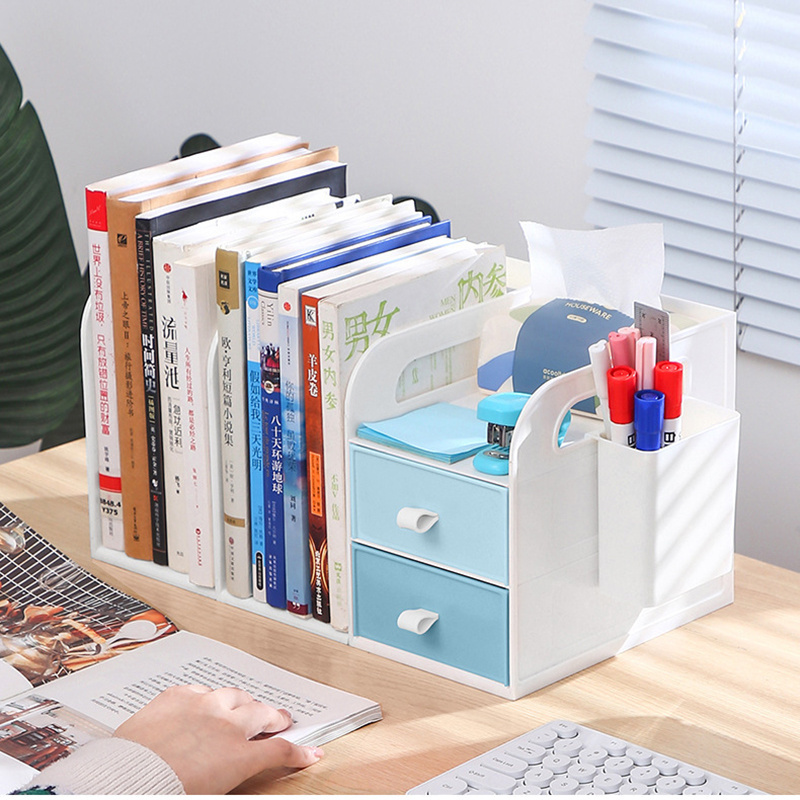 Home household items Mini table plastic storage drawer children's desktop bookshelves to collect and arrange shelves