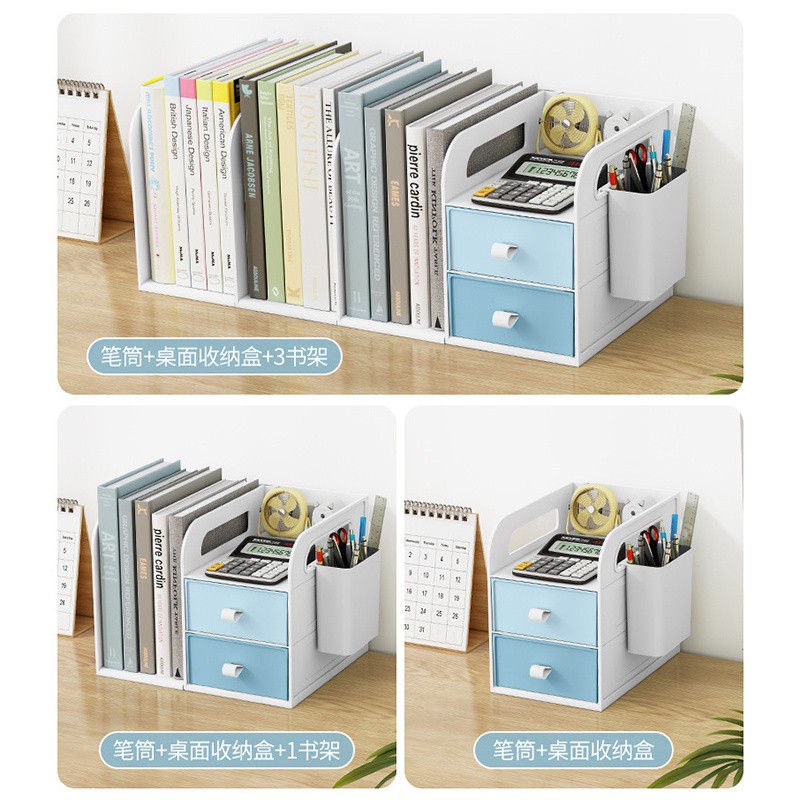 Home household items Mini table plastic storage drawer children's desktop bookshelves to collect and arrange shelves