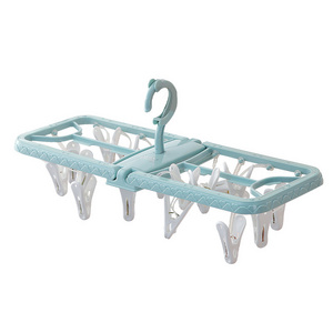 Simple home use multi-functional underwear hang clothes drying rack dormitory mini portable folding drying rack