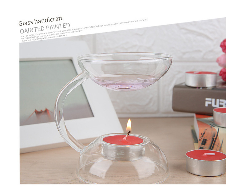 New Design Glass Oil Burner High Quality Candle Aromatherapy Oil Lamp Living Home office Room Decorations