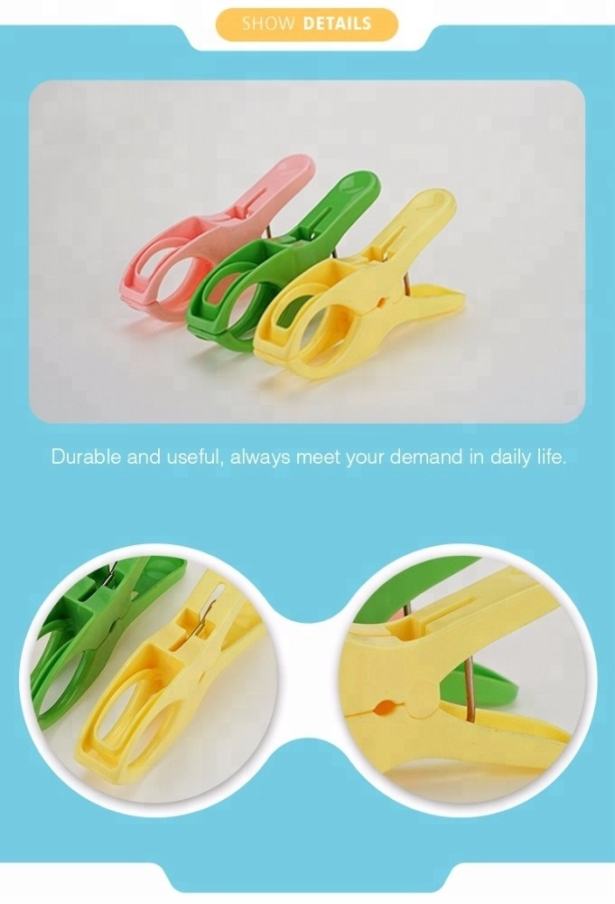 Multi-purpose colorful plastic laundry household wardrobe big pegs for clothes